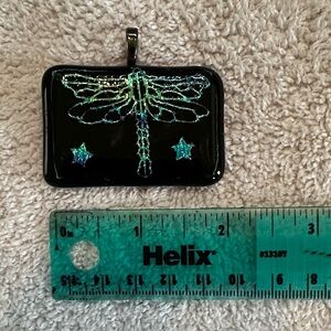 Black Dragonfly Pendant